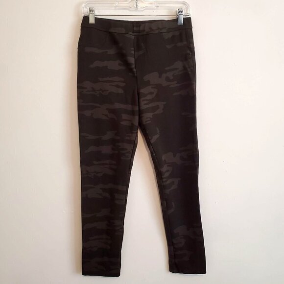 Sanctuary Small Green Camo Ponte knit‎ Pants High Waist Back pockets - Picture 1 of 11